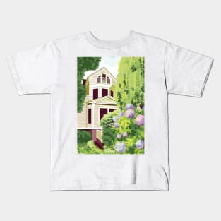 House Nestled in Lush Greenery Kids T-Shirt